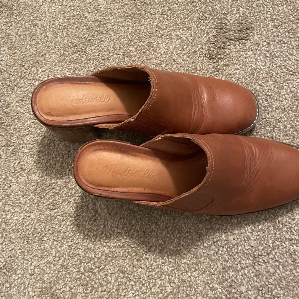 Brown Madewell Size 7 Leather Mules